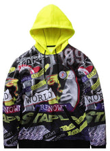 Load image into Gallery viewer, Staple neon green multi color hoodie