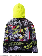 Load image into Gallery viewer, Staple neon green multi color hoodie