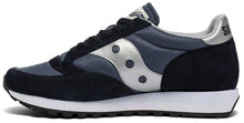 Load image into Gallery viewer, Saucony Jazz navy and silver sneakers