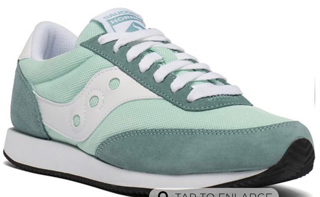 Saucony Jazz mint and white