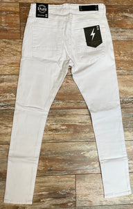 Spark white denim jeans