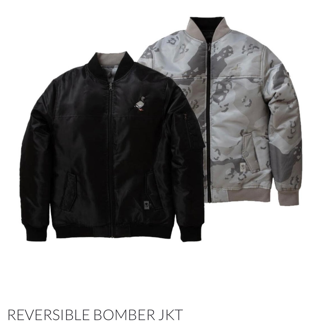 STAPLE black reversible bomber jacket