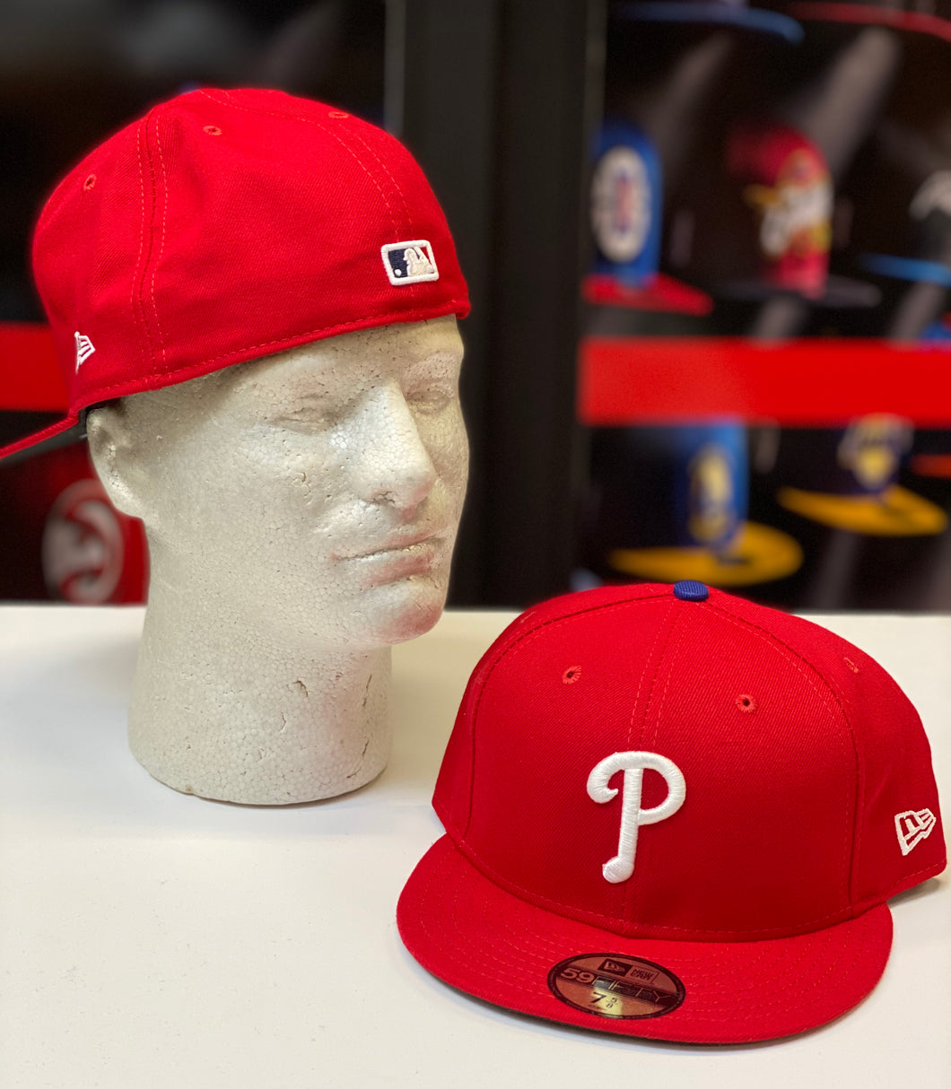 PHILADELPHIA PHILLIES RED WITH WHITE NEW ERA FITTED